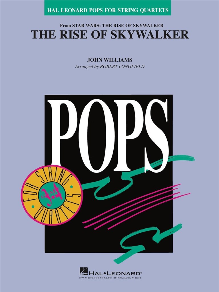 Williams Rise Of Skywalker String Quartet Sc/pts Sheet Music Songbook