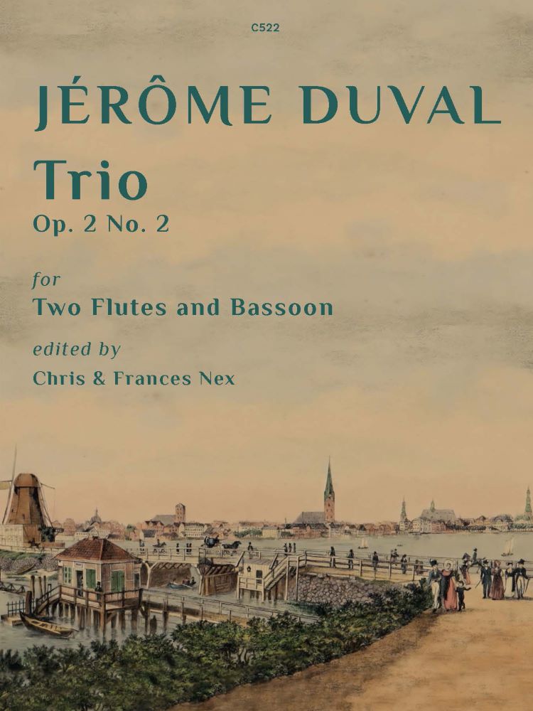 Duval Trio Op2/2 Two Flutes & Bassoon Sheet Music Songbook