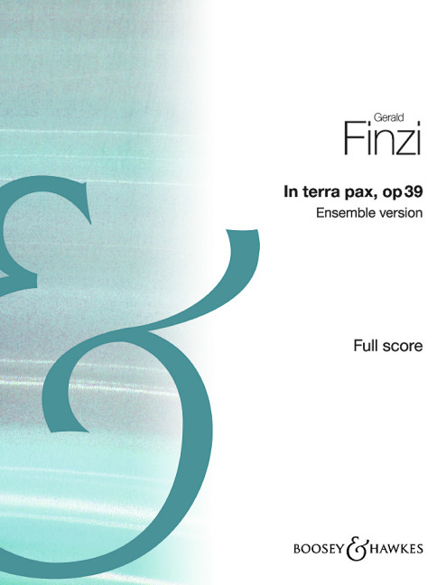 Finzi In Terra Pax Full Score Sheet Music Songbook