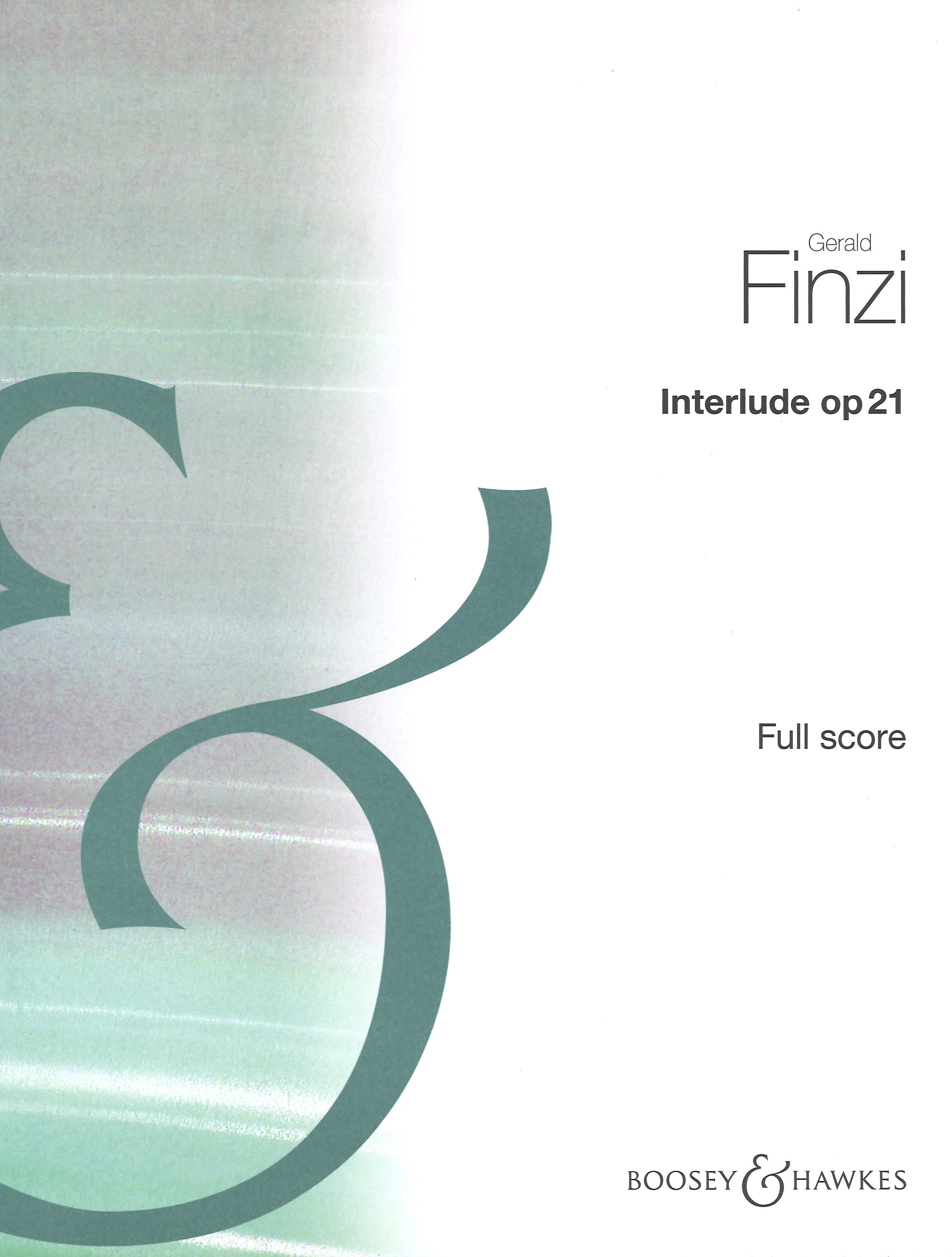 Finzi Interlude Op21 Oboe & String Orchestra Score Sheet Music Songbook