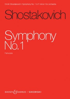 Shostakovich Symphony No. 1 Full Score Sheet Music Songbook