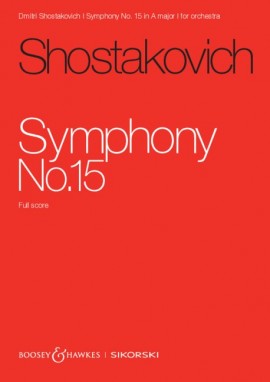 Shostakovich Symphony No. 15 Full Score Sheet Music Songbook