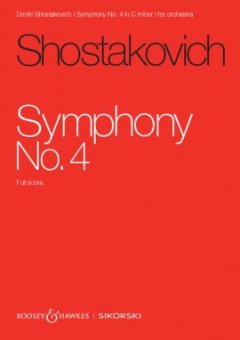 Shostakovich Symphony No. 4 Full Score Sheet Music Songbook