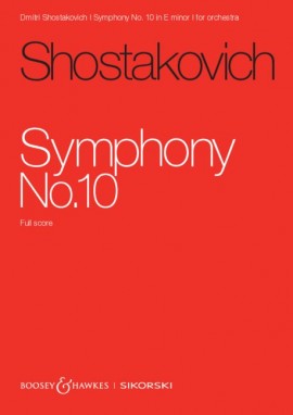 Shostakovich Symphony No. 10 Full Score Sheet Music Songbook