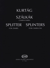 Kurtag Splinters Op6c Cimbalom Sheet Music Songbook