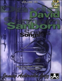 Aebersold 103 David Sanborn Book/cd Sheet Music Songbook