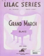 Lilac 014 Blake Grand March Sheet Music Songbook