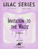 Lilac 017 Weber Invitation To The Waltz Sheet Music Songbook