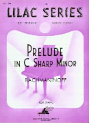 Lilac 034 Rachmaninoff Prelude C Minor Sheet Music Songbook