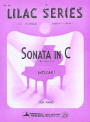 Lilac 042 Mozart Sonata In C Sheet Music Songbook