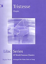 Lilac 046 Chopin Tristesse Sheet Music Songbook