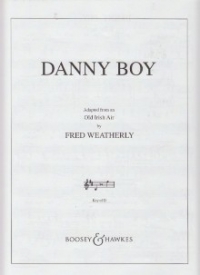 Danny Boy Weatherley Key D Sheet Music Songbook