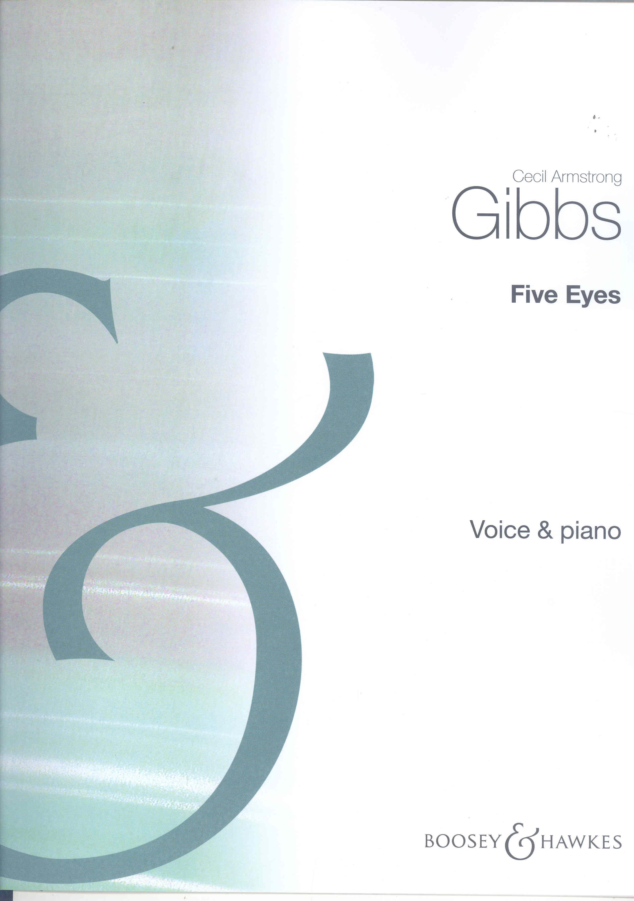 Five Eyes Armstrong Gibbs Key Bb Minor Sheet Music Songbook