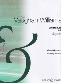 Linden Lea Vaughan-williams Key F Sheet Music Songbook