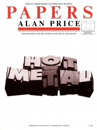 Papers (hot Metal Theme) Alan Price Sheet Music Songbook