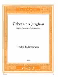 Virgins Prayer Badarczewska Piano Solo Sheet Music Songbook