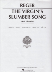 Virgins Slumber Song Reger Key Ab High Sheet Music Songbook