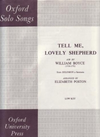 Tell Me Lovely Shepherd Boyce Low Key Sheet Music Songbook